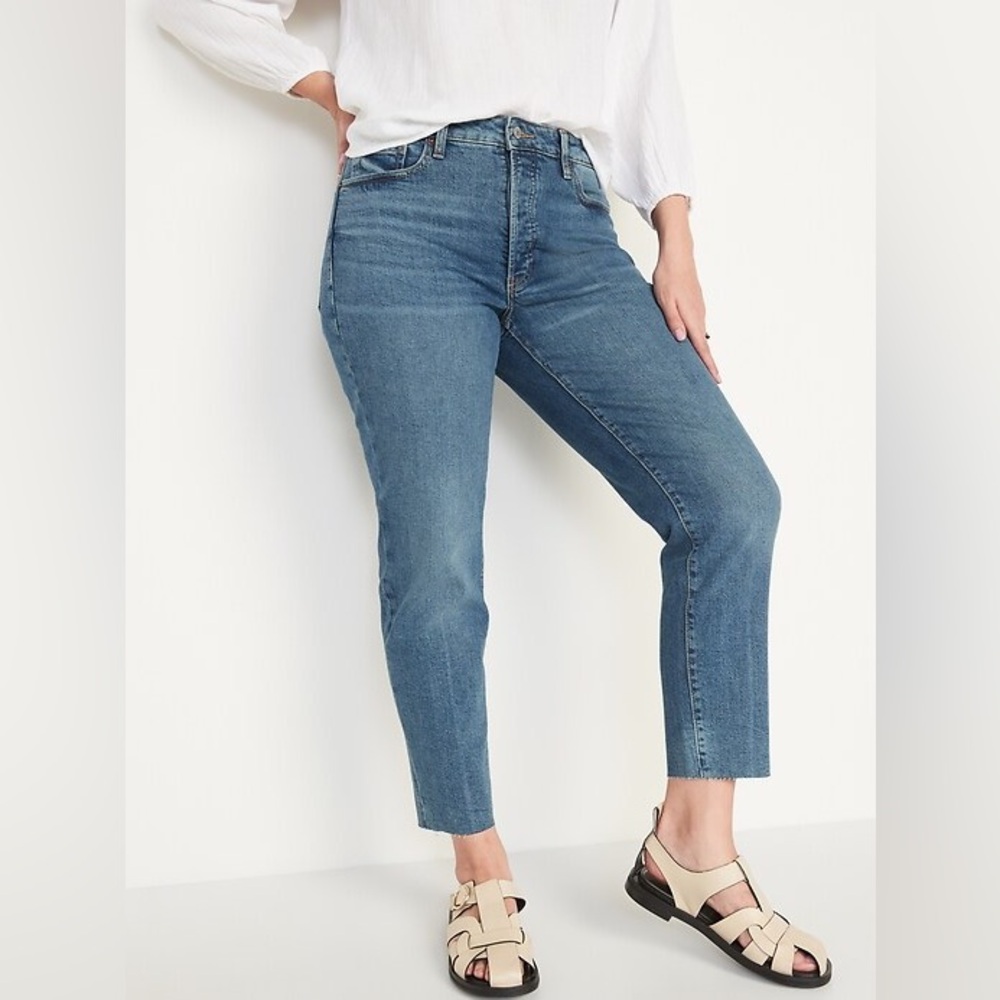 NWT Old Navy OG Straight Cut off jeans